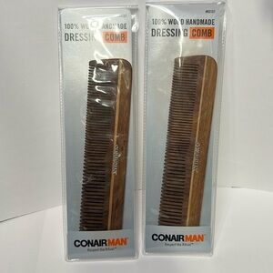 CONAIRMAN 100% Wood Handmade Dressing Comb